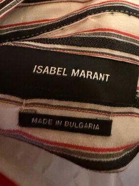 Isabel Marant Étoile Striped Button Front Blouse | Size 38 / Medium